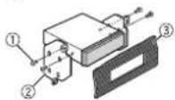 PIONEER DEH-S1000UB - When not using the supplied mounting sleeve - 2