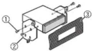 PIONEER DEH-S4010BT - When not using the supplied mounting sleeve - 2