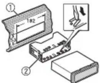 PIONEER DEH-S4010BT - DIN mount installation - 1