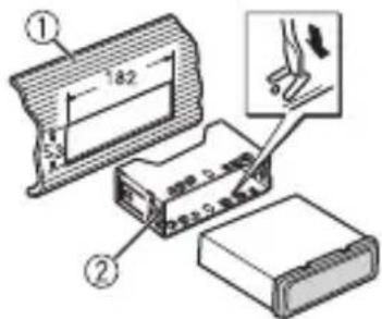 PIONEER DEH-S4010BT - Instalación del montaje DIN - 1