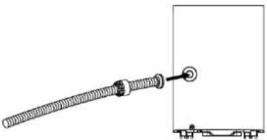 Orbegozo DH 2075 - Prepare el tubo de drenaje - 4