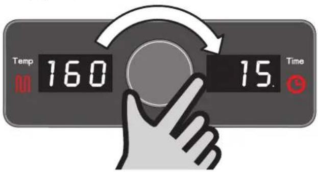 Roesle Videro E2-P - Setting the temperature and timer - 1