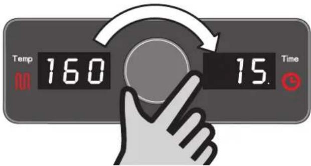 Roesle Videro E2-P - Indstilling af temperatur og timer - 1