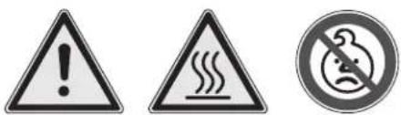 Roesle Smoker No.1 F50-S - CAUTION! ALWAYS KEEP CHILDREN AWAY FROM THE GRILL! - 1