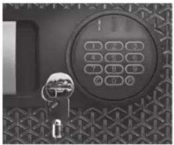 SentrySafe FPW082HTC - Unlocking your safe using the override key only (for select models) - 1