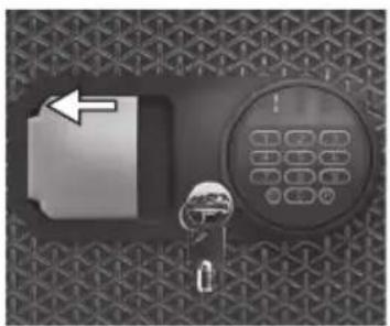 SentrySafe FPW082HTC - Cómo abrir su caja fuerte con la llave de acceso manual (en modelos seleccionados) - 2