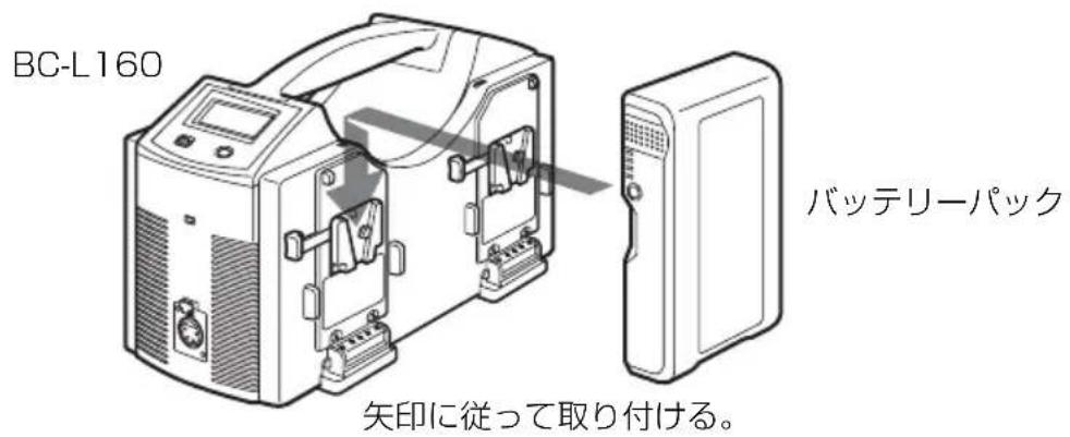 SONY BC-L160 - バッテリーパックを取り付ける - 1