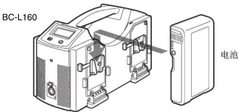 SONY BC-L160 - 安装电池 - 1