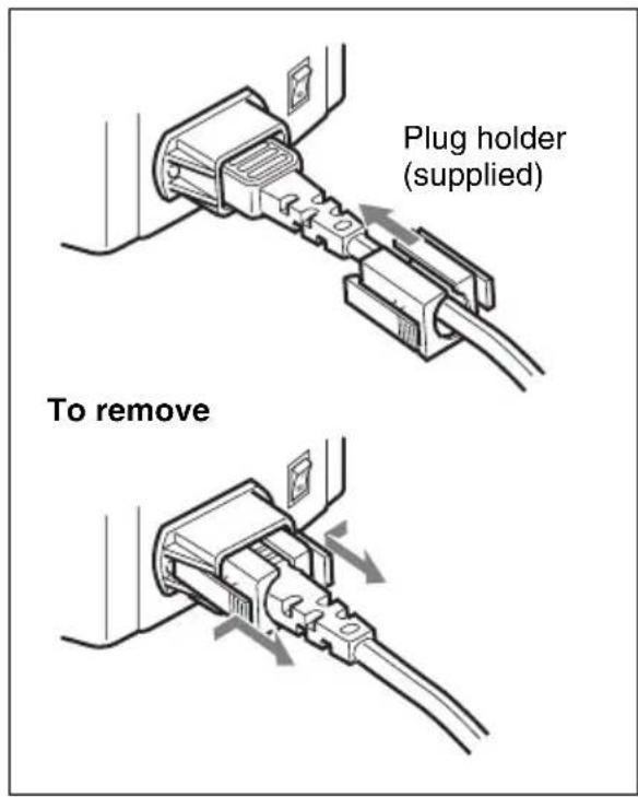 SONY BC-L160 - ⑭ Plug holder receptacle - 1