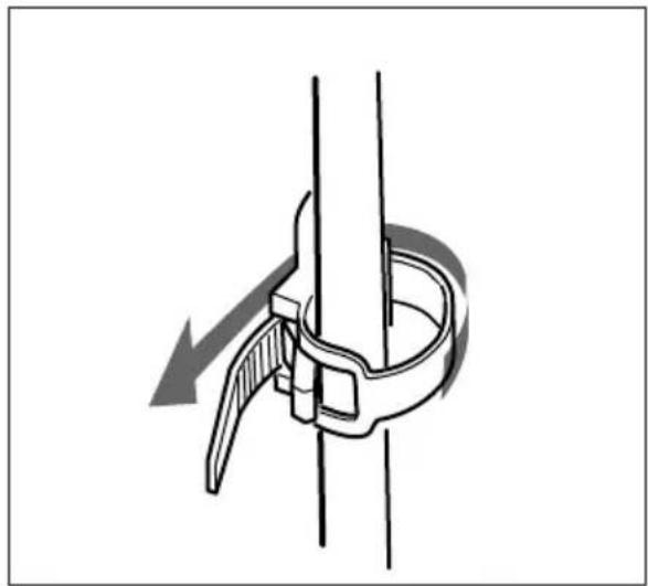 SONY AC-DN1 - Verwendung der Kabelschelle - 3