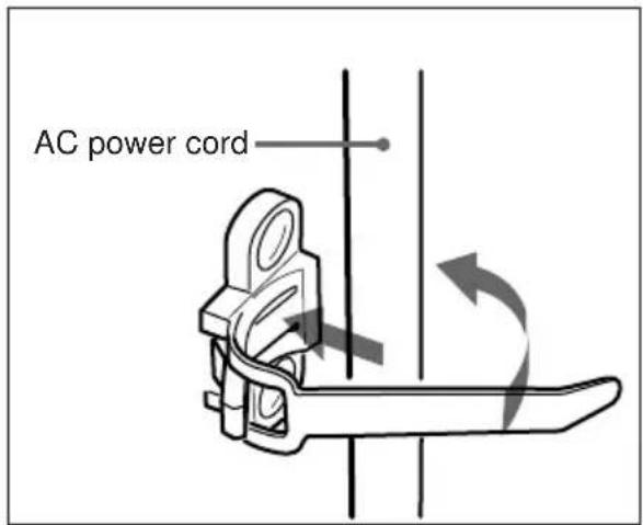SONY AC-DN1 - Using the Cord Strap - 2