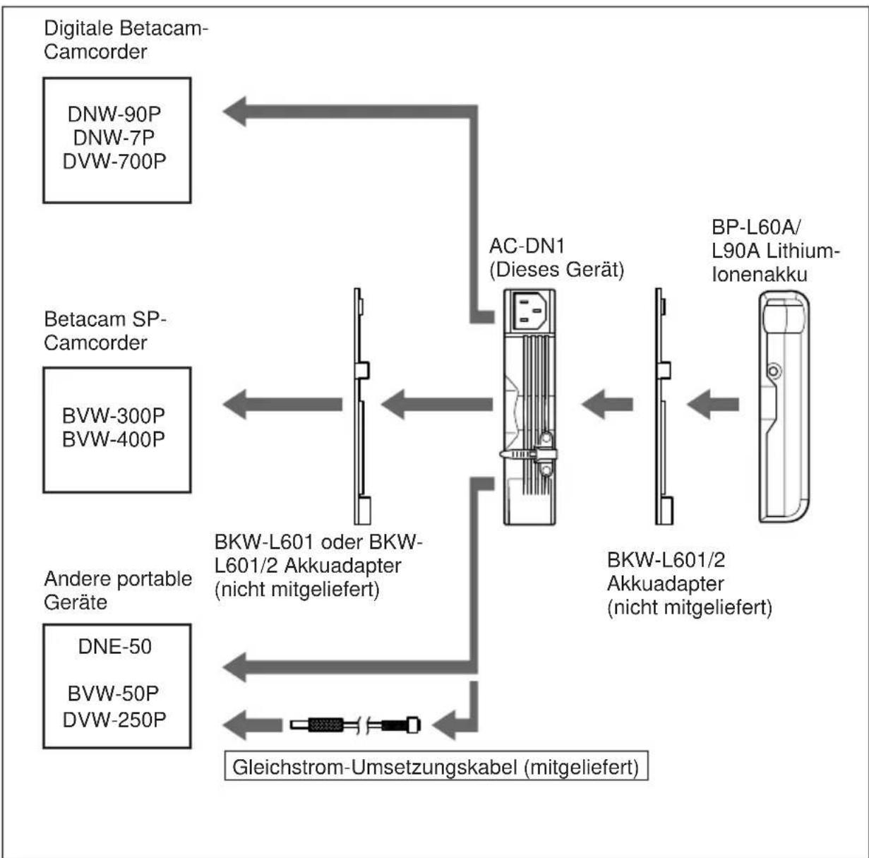 SONY AC-DN1 - Geeignete Geräte - 1