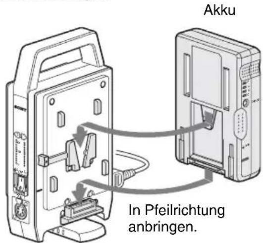 SONY BC-L70 - Anbringen von Akkus - 1