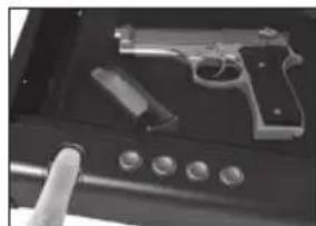 SentrySafe QAP2BLX - Cómo abrir su caja fuerte - 3