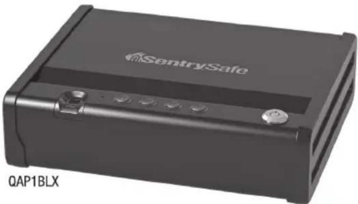 SentrySafe QAP2BLX - Manual del propietario de la caja fuerte de acceso biométrico rápido - 1