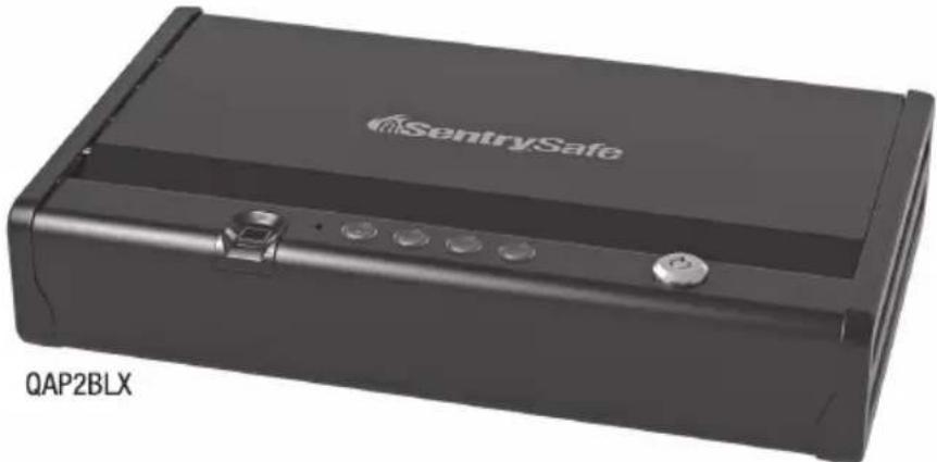SentrySafe QAP1BLX - Quick Access Biometric Safe Owner's Manual - 2