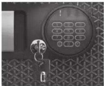 SentrySafe FP082C - Cómo cerrar su caja fuerte con la llave de acceso manual (en modelos seleccionados) - 1
