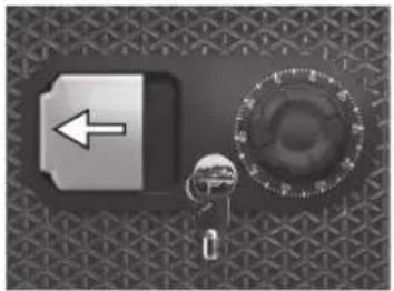 SentrySafe FPW082C - Unlocking your safe using the override key only (for select models) - 2