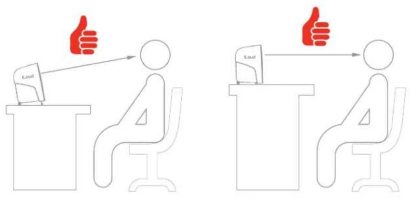 IK Multimedia iLoud Monitor Pro - Positionnement sur le poste de travail - 1