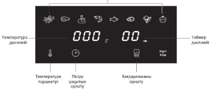 MOULINEX Easy Fry Mega EY855D - ПАЙДАЛАНУШЫ ИНТЕРФЕЙСІ - 1