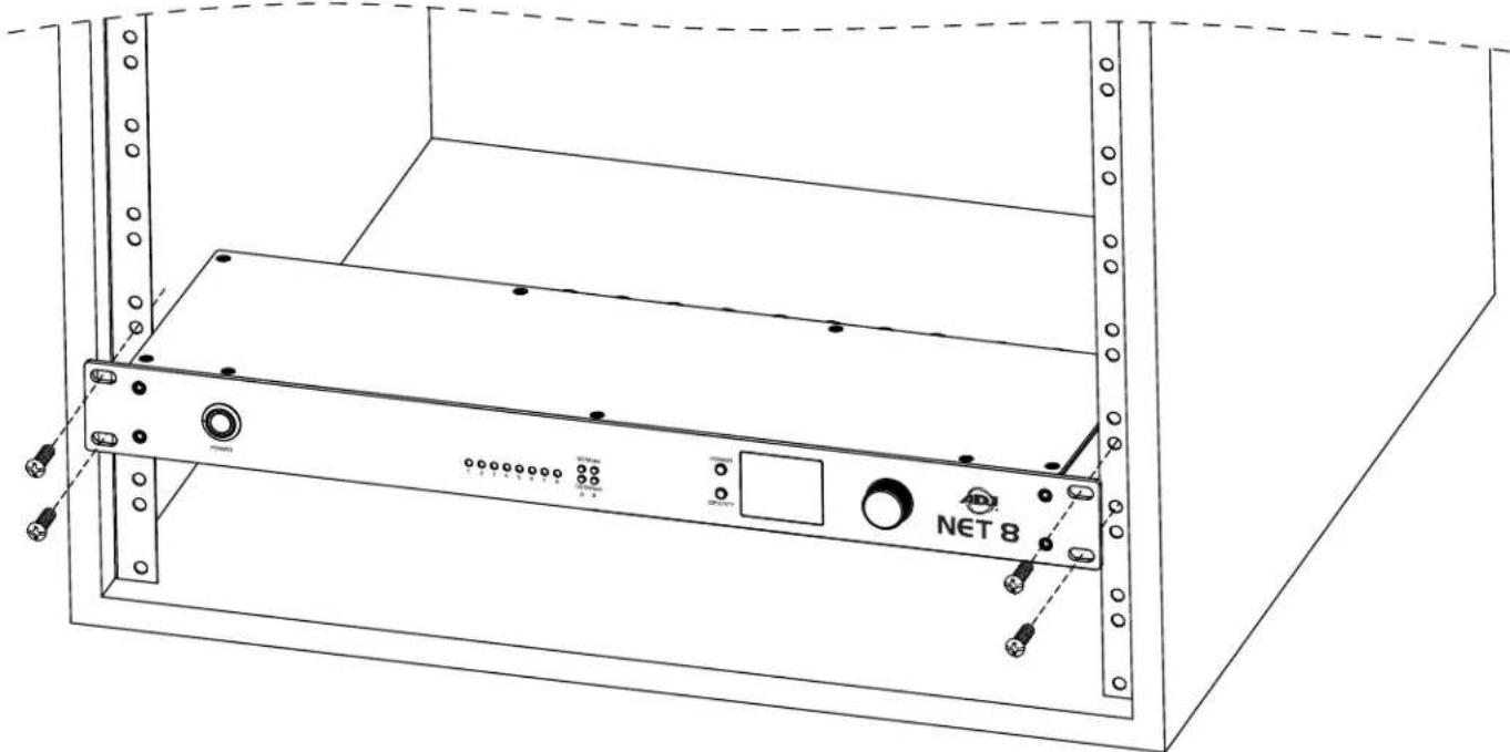 Adj NET 8 - RACK MOUNT INSTALLATION - 1