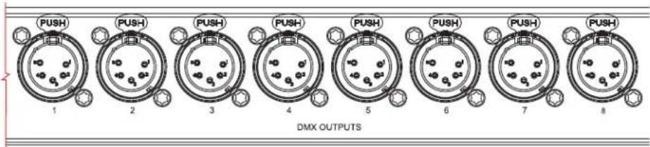 Adj NET 8 - DMX CONNECTIONS: - 1