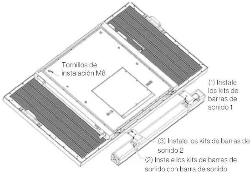 Furrion FUDI55SSA - Guía de instalación de los soportes de montaje en pared y de montaje de la barra de sonido - 2