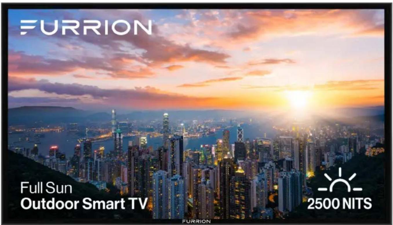 Furrion FUDI55SSA - TÉLÉVISION INTELLIGENTE D'EXTÉRIEUR LED 4K UHD SÉRIE PRO DE FULL-SUN POUR LES ESPACES COMMERCIAUX ET RÉSIDENTIELS - 55 PO/65 PO/75 PO - 1