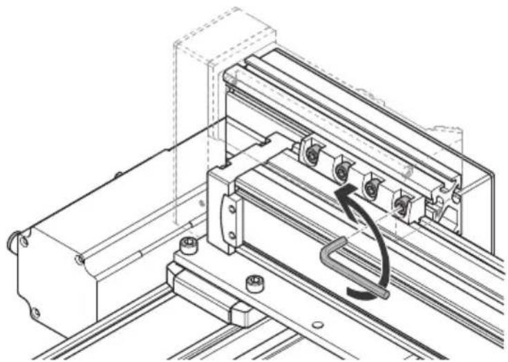 Festo YXCA-2-B - Alignement à l'horizontal du module Y - 1