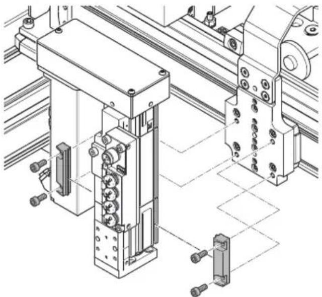 Festo YXCA-2-B - Montage du module Z EHMZ-EGSC sur le module Y EHY-...ELGC - 1