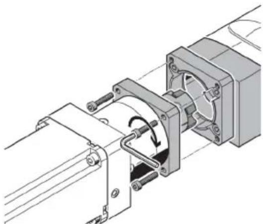 Festo YXCA-2-B - Montage du moteur - 1