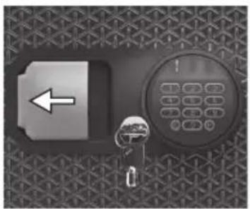 SentrySafe FPW082ES - Unlocking your safe using the override key only (for select models) - 2