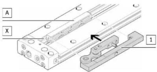 Festo DARD-L8-20-S - Positionner l'étrier - 1