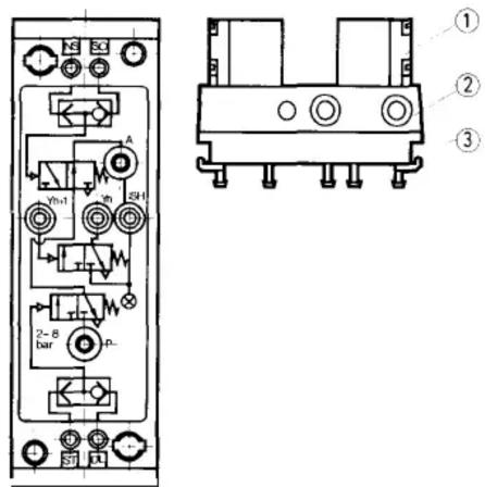 Festo SBA-2N-PK-3 - Type SBA-2 N-PK-3 - 1