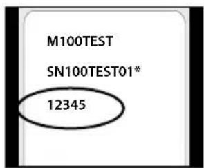 M100TEST SN100TEST01* 12345