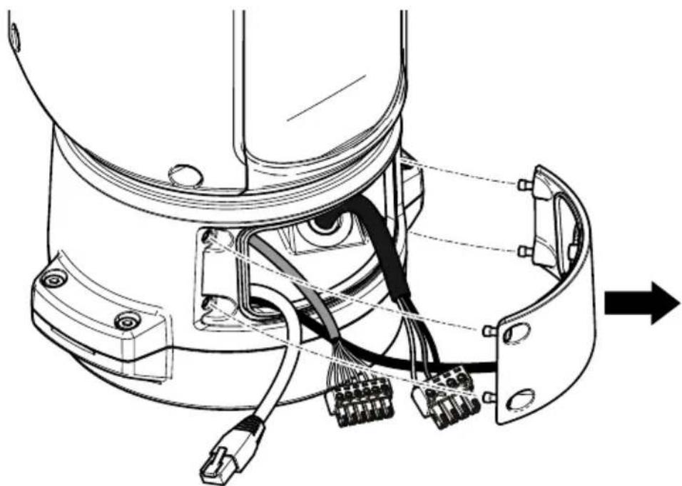 AXIS Q8641-E - Conexióndeloscables - 1