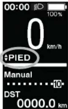 SHIMANO SW-E8000-L - ■ssage au mode [PIED] (mode d'assistance à la marche) - 5