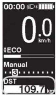 SHIMANO SW-E8000-L - Effacement de la distance parcourue (SC-E6100) - 4