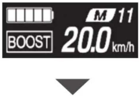 SHIMANO SW-E8000-L - - changement de l'affichage des données relatives à la promenade (SC-E7000) - 2