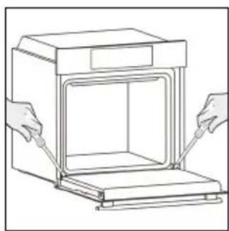 CANDY CA6 NP3T2HTW - OUTSIDE THE OVEN: removal and cleaning the glass door - 9