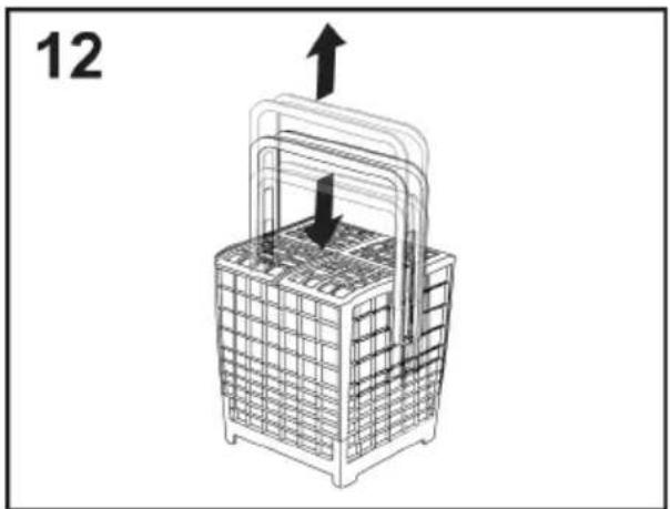 CANDY CNF 4A4S3PSX - Cutlery basket (only on some models) - 2
