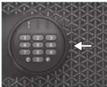 SentrySafe FPW082FS - Déverrouillage avec une pile externe - 1