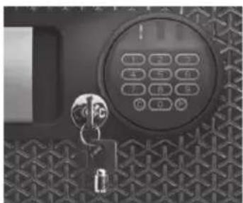 SentrySafe FPW082FS - Locking your safe using the override key only (for select models) - 1