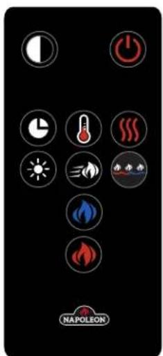 Napoleon CLEARion Elite NEFBD50HE - operating touch panel and remote control - 3
