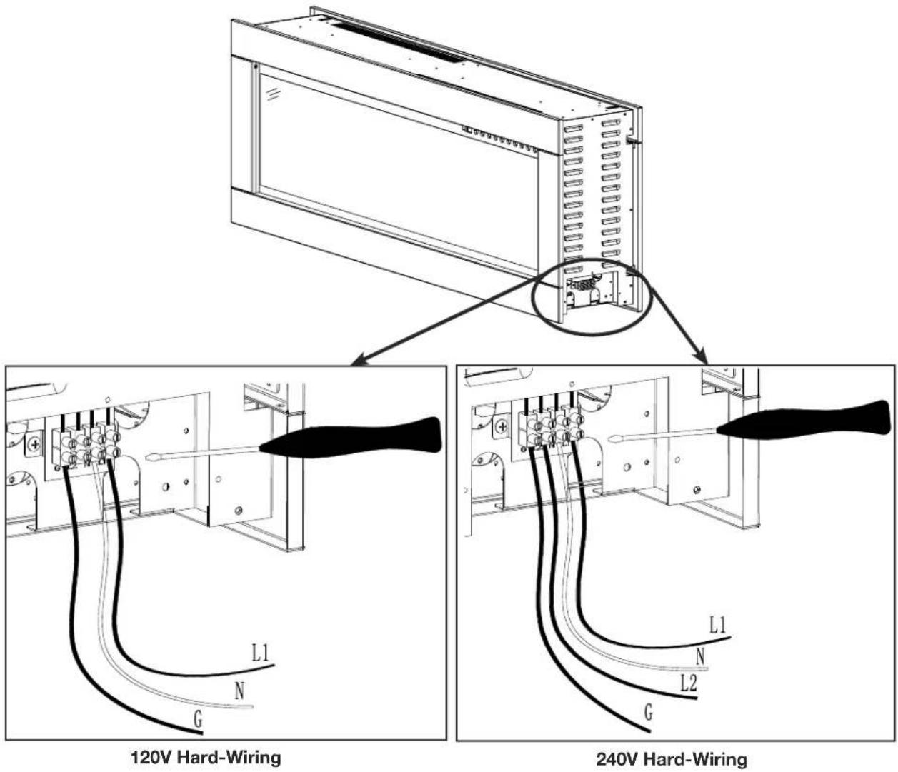 Napoleon CLEARion Elite NEFBD50HE - Hard-Wiring Connection - 1