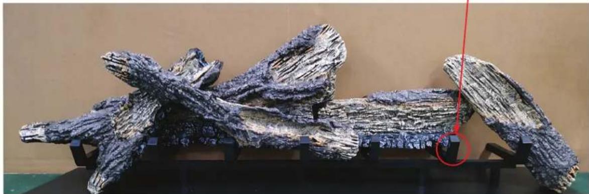 Napoleon Element NEFB36H-BS-1 - LOG F: DETAILED INSTALLATION VIEW - 2