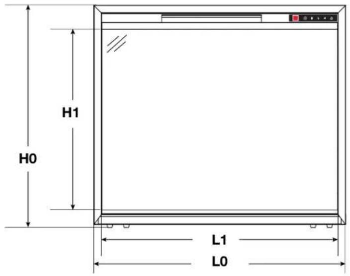Napoleon Element NEFB36H-BS-1 - dimensions - 1