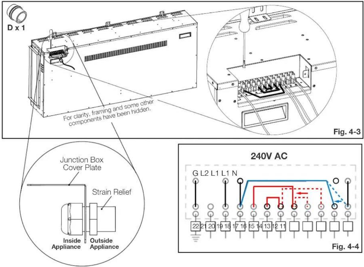Napoleon Trivista Primis NEFB50H-3SV - 240V hard-wiring - 1