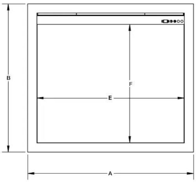 Napoleon Elevation Electric Fireplace NEFB42H-MF - dimensions - 1