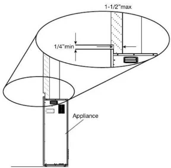 Napoleon Elevation Electric Fireplace NEFB42H-MF - WARNING - 2